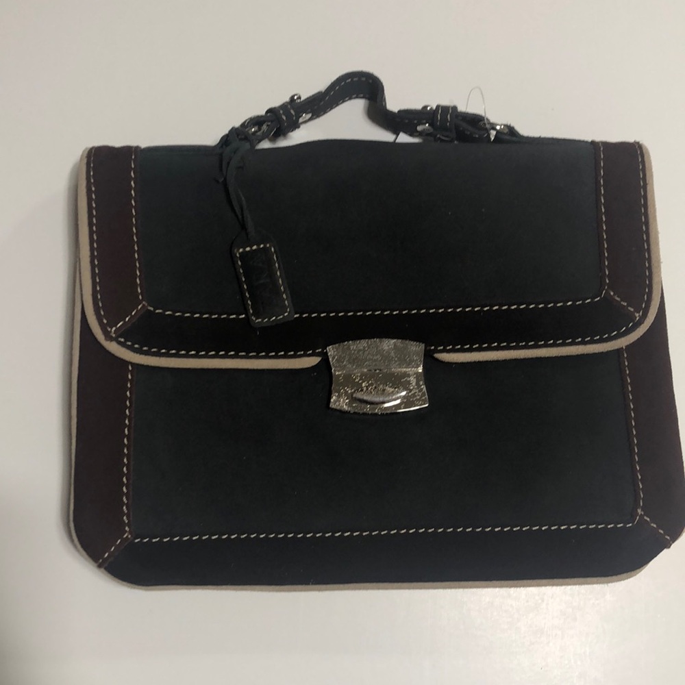 BNWT Zara suede handbag